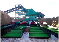 1m X 16m पीई सतह नीले रंग का सोने की उत्खनन के लिए सोना पैनिंग कालीन