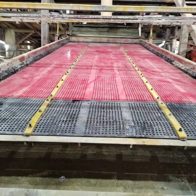 40*10mm High-wear Rubber Steel Frame Anti-blocking Rubber Screen Panel for Mining Vibrating Screens