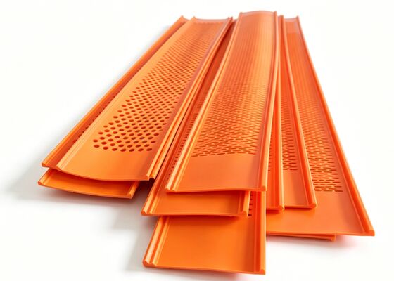 Tapered Hole Polyurethane Screen Mats for Self-Cleaning Aggregate Washing