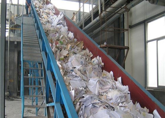 Industrial Steel Chain Pulper Feeding Conveyor In Paper Industry