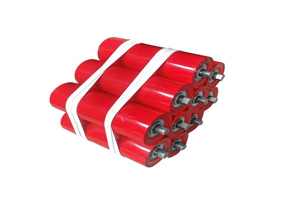 Conveyor Return Roller Steel Tube Black Painted Bulk Material Handling Equipment