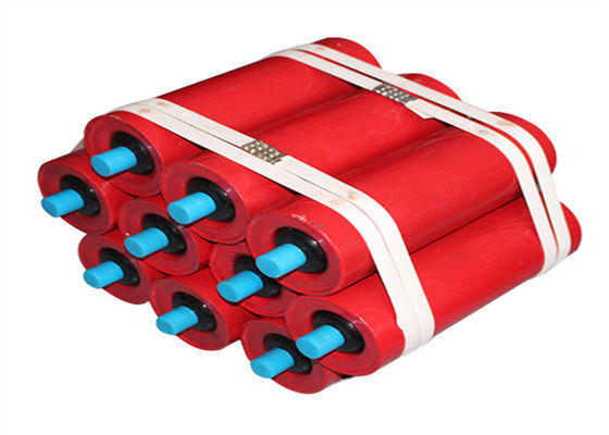 Conveyor Return Roller Steel Tube Black Painted Bulk Material Handling Equipment