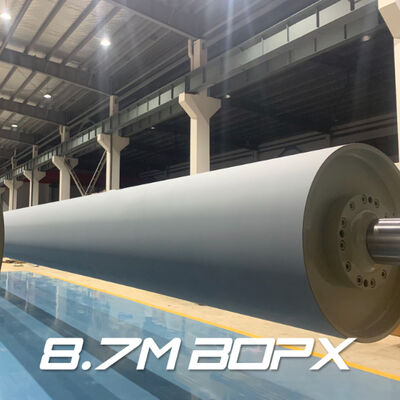 Grey Color Corona Roller with 70-75 Shore A Hardness and 4mm Silicone Thickness for BOPET Film Treatment