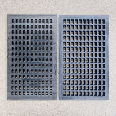 25*6mm High-wear Rubber Sieve Mesh Panel with Steel Frame for Modular Vibrating Screens