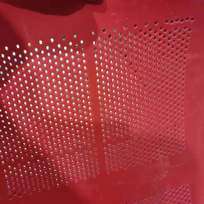 1.25m Width Red Soft/Black Hard Sections Self-Cleaning Rubber Panel for Vibrating Screens with 6-16mm Thickness
