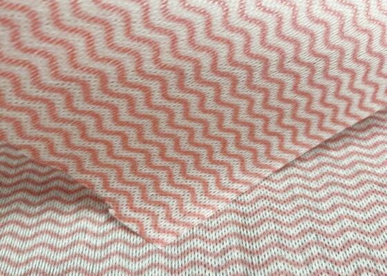 Viscose / PET Ultra Soft Customized Color Wave Pattern Spunlace Nonwoven