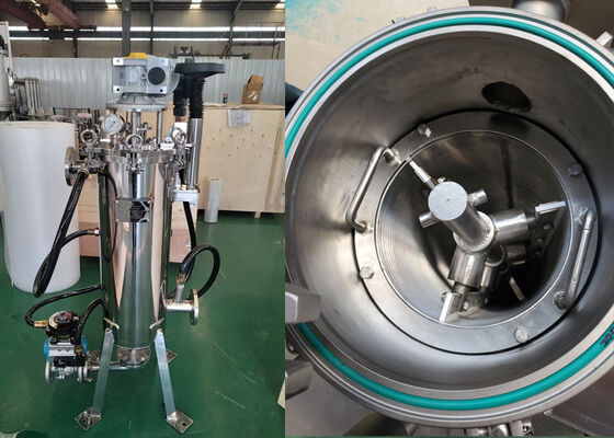 Internal Scraper Self-Cleaning Filter Housing For Egg Liquid Filtration