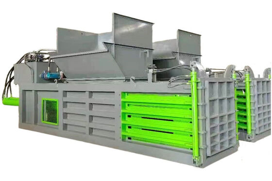 Huatao 160 Tons Pressure Hydraulic Baler Machine For Waste Plastic Baling