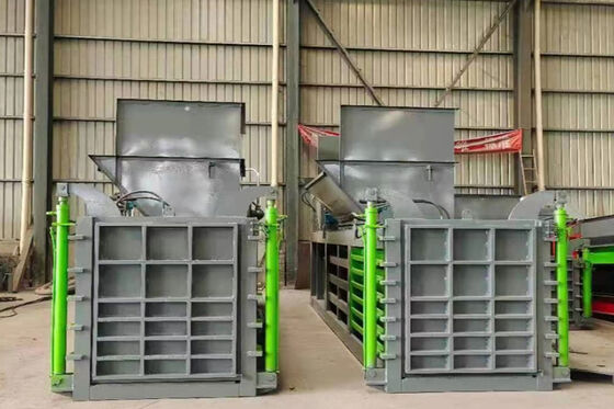 Huatao 160 Tons Pressure Hydraulic Baler Machine For Waste Plastic Baling