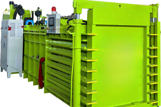 Huatao 160 Tons Pressure Hydraulic Baler Machine For Waste Plastic Baling