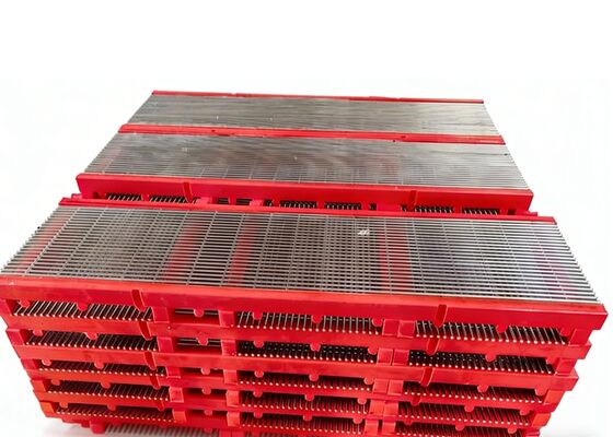 High Load Bearing High Manganese Steel Vibrating Wedge Wire Mining Screen for Mineral Classification