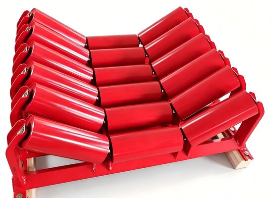 Wear Resistant Rubber Disc Return Idler with Solid Steel Shaft