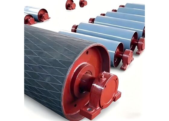 Impact Resistant Rubber Disc Conveyor Roller for Mine Site
