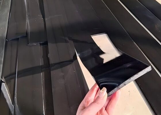 Polyurethane Conveyor Belt Sealing Strip Black PU Heavy Duty Quarry Conveyor Use
