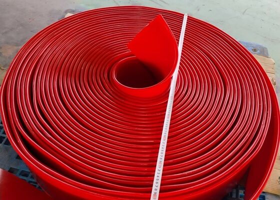 Polyurethane Belt Skirting 16mm Thickness Red Color Heavy Duty Conveyor Sealing Strip