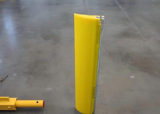 Conveyor Belt PU Scraper Orange Blade Heavy Duty Bulk Material Handling Use