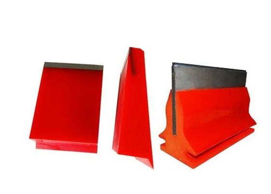 Polyurethane Conveyor Belt Scraper High Elasticity Yellow Blade Industrial Conveyor