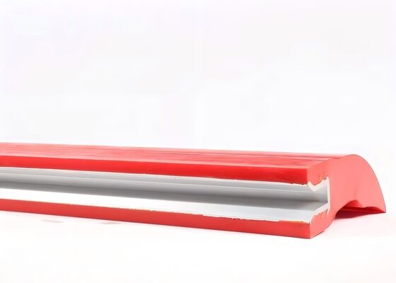 Polyurethane Conveyor Belt Cleaner Steel Frame Abrasion Resistant Bulk Conveyor Use
