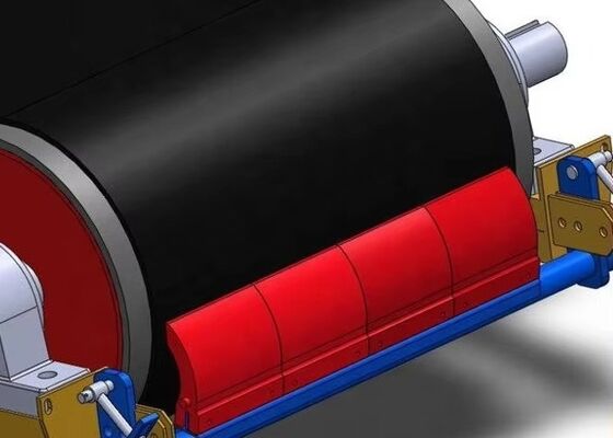 Primary Conveyor Belt Cleaner Polyurethane Scraper with Steel Holder Mining Use