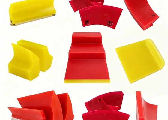 Polyurethane Conveyor Scraper with Alloy Steel Holder High Efficiency Belt Cleaning