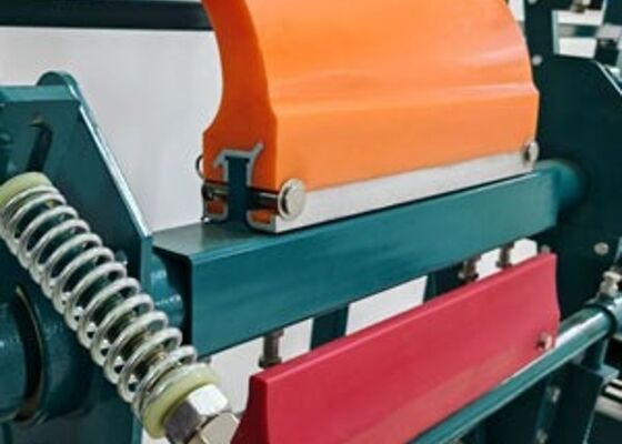 Polyurethane Belt Cleaner Secondary Scraper Blue PU Blade High Wear Resistance Conveyor