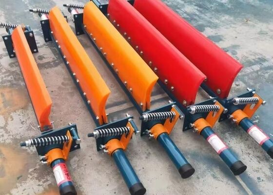 Heavy Duty Polyurethane Conveyor Belt Cleaner Primary Scraper 90 Shore A Yellow Mining Use