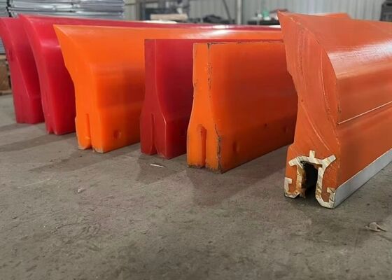 Polyurethane Conveyor Cleaner Blade Black Color High Efficiency Bulk Material Conveyor