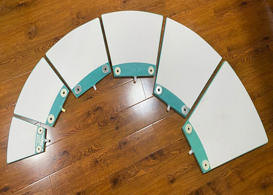 Porous Ceramic Filter Plate High Porosity 42 Percent Long Life Tailings Dewatering System