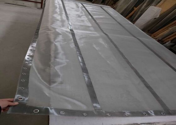Rotex Replacement Grommet Screen 316 Stainless Steel Canvas Edge Mining Applications