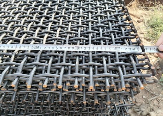 High Wear Resistant High Manganese Steel Woven Wire Mesh for Mining and Quarry Screening