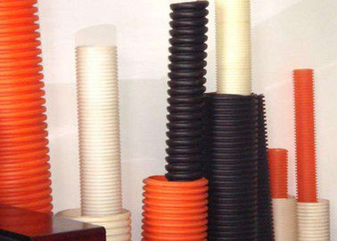 Geocomposite Drain Permeable Corrugated Pipe Double Wall HDPE Material White Color