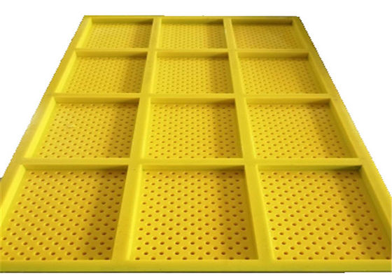 Customized Tensioned Polyurethane Screen Mesh with 30mm-60mm Thickness and Steel Frame Embedded for Steel Plants