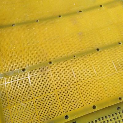 Square Hole Polyurethane Screen Panel With Hook Connection For Wear Resistance In Mining And Quarry