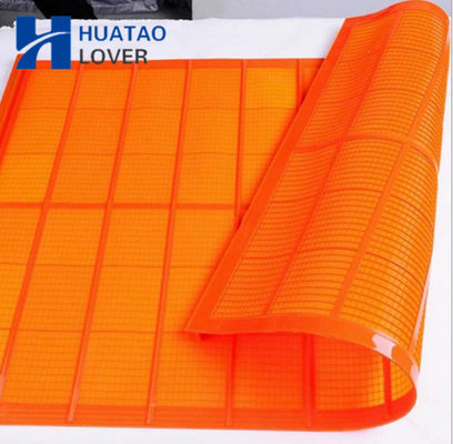 0.075mm aperture red color polyurethane fine screen for high frequency vibrating sieve mesh