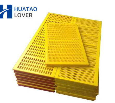 30mm Thickness 305x305mm Steel Frame Polyurethane Screen Panel for Dewatering