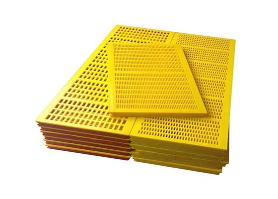 30mm Thickness Horizontal Vibrating Yellow Polyurethane Screen Mesh for Industrial Screening