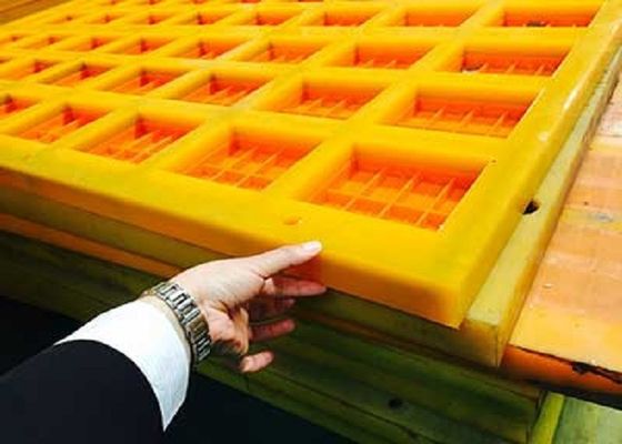 High Abrasion Resistance Polyurethane Screen Mesh with Self-Cleaning Apertures and Various Connection Types