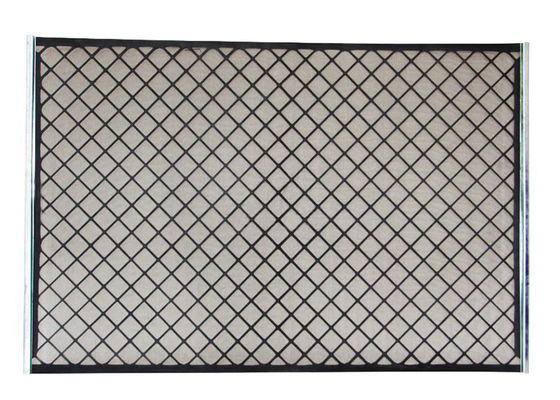 ड्रिलिंग के लिए कस्टम आयाम और मेश 8-250 की रेंज के साथ हाई फ्रीक्वेंसी हुक स्ट्रिप सॉफ्ट स्क्रीन कम्पोजिट शेल शेकर स्क्रीन