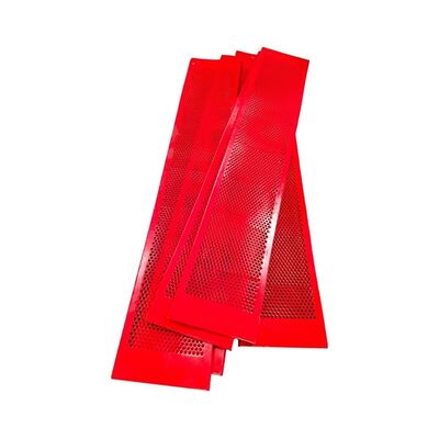 8 मिमी एपर्चर और 300 मिमी चौड़ाई वाली पॉलीयूरेथेन फ्लिप-फ्लॉप स्क्रीन मेश कुशल गीले अयस्क प्रसंस्करण के लिए