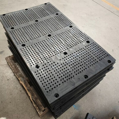 40x8mm स्टील फ्रेम के साथ उच्च-घिसाव रबर स्क्रीन पैनल औद्योगिक कंपन स्क्रीन के लिए