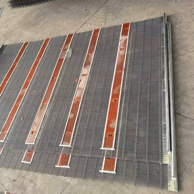 कंक्रीट बुना हुआ पॉली रिपल स्व-सफाई स्क्रीन जाल के लिए ब्लैक माइनिंग Sieves में कंपन स्क्रीन