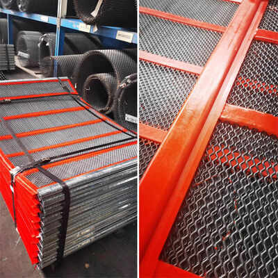 बहु लहर स्व-सफाई तार जाल के लिए काले कंपन खदान खनन Sieving