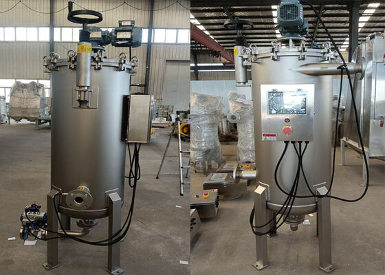 ब्रश प्रकार के साथ स्टेनलेस स्टील 304 स्व-सफाई फिल्टर मशीन