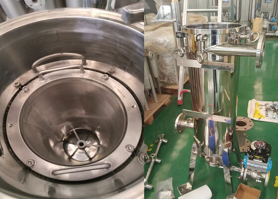 सोया दूध निस्पंदन के लिए पॉलिशिंग सेल्फ-क्लीनिंग इंटरनल स्क्रैपर फिल्टर हाउसिंग