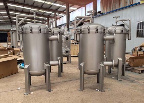 25 माइक्रोन बैग फिल्टर 304/316L स्टेनलेस स्टील मल्टी बैग फिल्टर