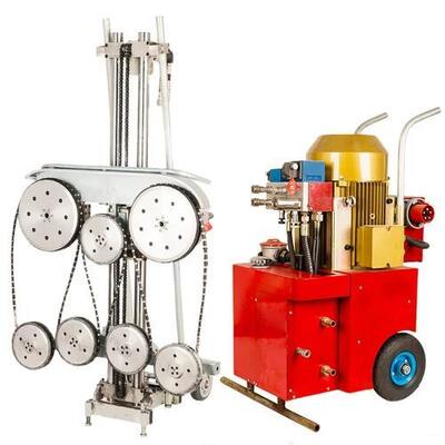 वैरिएबल फ़्रीक्वेंसी मोटर के साथ 30KW इंटेलिजेंट हेवी-ड्यूटी हाइड्रोलिक वायर सॉ