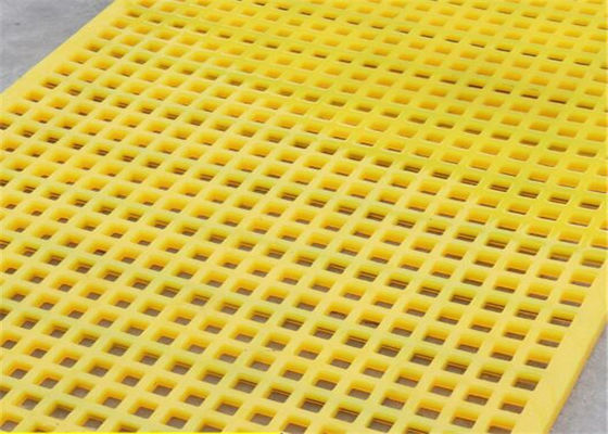 कोयला धोने के लिए एम्बेडेड स्टील फ्रेम के साथ मॉड्यूलर पॉलीयूरेथेन स्क्रीन मेष