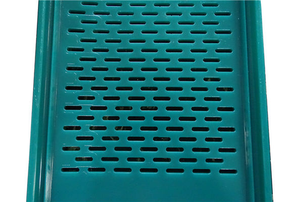 कोयला धोने के लिए पु फ्लिप फ्लॉप स्क्रीन से बना माइनिंग वाइब्रेटिंग स्क्रीन मेश, अत्यधिक लचीले पॉलीयुरेथेन इलास्टोमर से बना है, जिसमें बोल्टिंग और क्लैंपिंग सिस्टम अनुकूलन योग्य रंगों में हैं