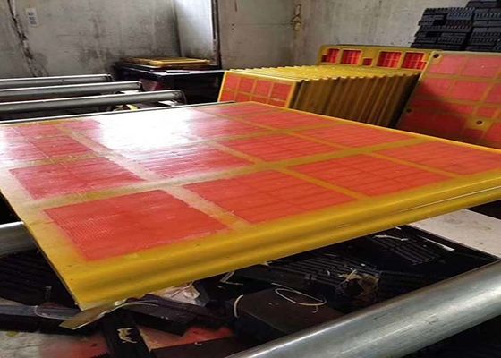 लंबी सेवा जीवन के साथ पॉलीयूरेथेन निर्जलीकरण स्क्रीन पैनल उच्च सिलाई दक्षता और खनन अनुप्रयोगों के लिए कम शोर